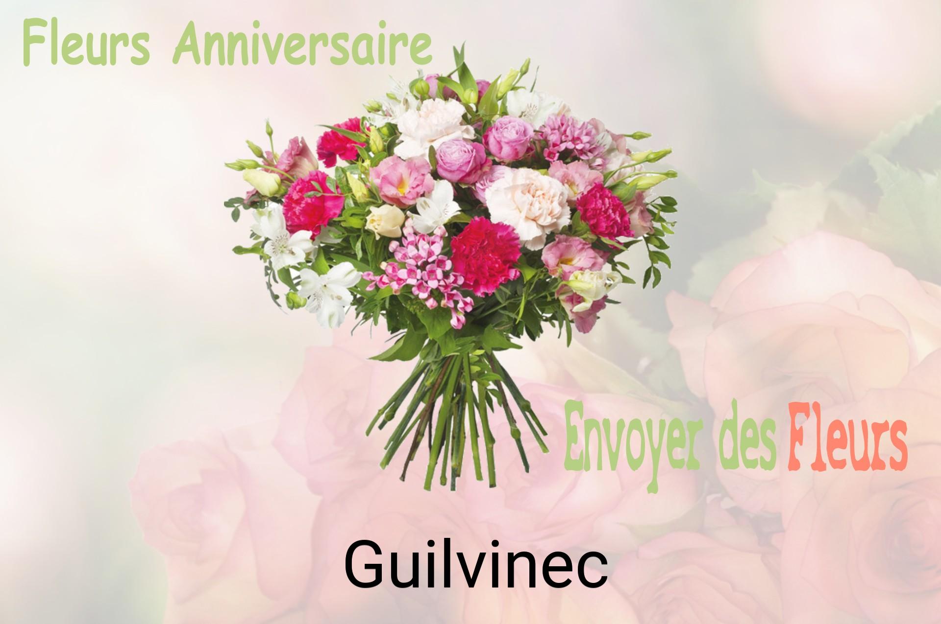Bouquet de fleurs d’anniversaire livré à Guilvinec