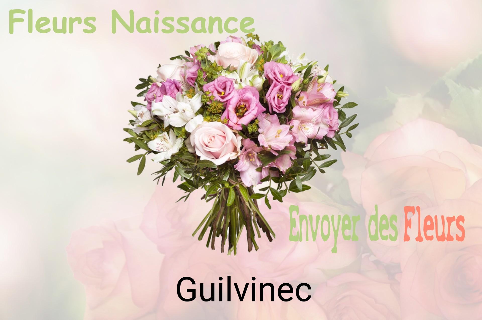 Bouquet de fleurs de naissance livré à Guilvinec